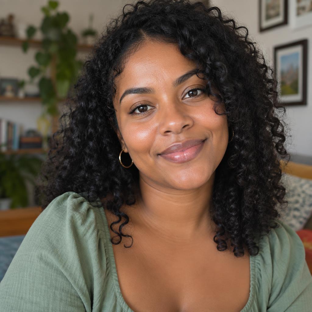 A smiling Afro-Latina woman